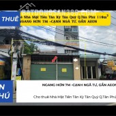 Cho thuê Nhà Mặt Tiền Tân Kỳ Tân Quý Q.Tân Phú 110m², CẠNH NGÃ TƯ, GẦN AEON